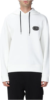 エンポリオアルマーニ FW22 ホワイト無地プルオーバーフーディー 6L1M841JHSZ0101 Order エンポリオアルマーニ FW22 ホワイト無地プルオーバーフーディー 6L1M841JHSZ0101