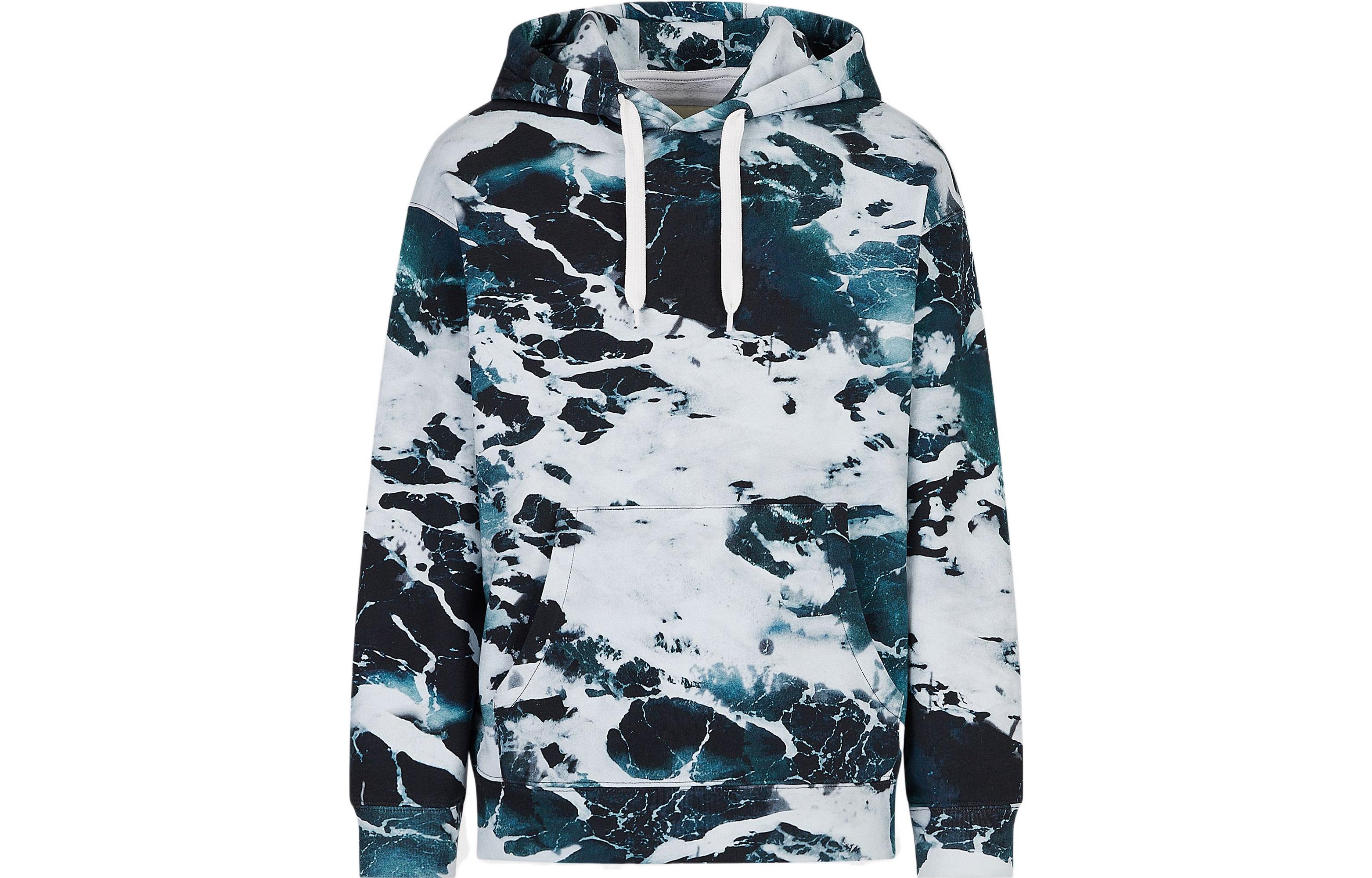 Emporio Armani FW22 Abstract Print Hoodie Multicolor Menswear 6L1M8D1-J88Z1-F934