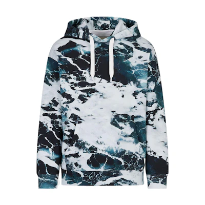 Emporio Armani FW22 Abstract Print Hoodie Multicolor Menswear 6L1M8D1-J88Z1-F934