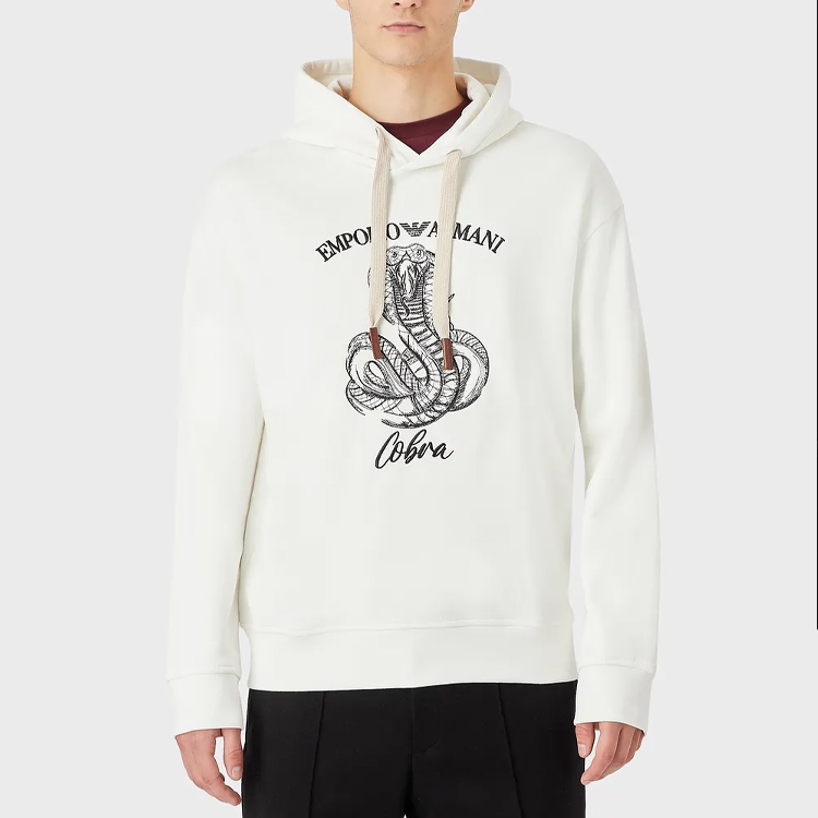 Emporio Armani FW22 Animal Print Pullover Hoodie Men’s Off-White 6L1MM51-JWPZ1-0101 圖 3