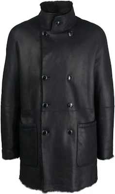 Emporio Armani FW22 男士黑色雙排扣飛行員外套 4SB03P4SP19922 Buy Emporio Armani FW22 男士黑色雙排扣飛行員外套 4SB03P4SP19922