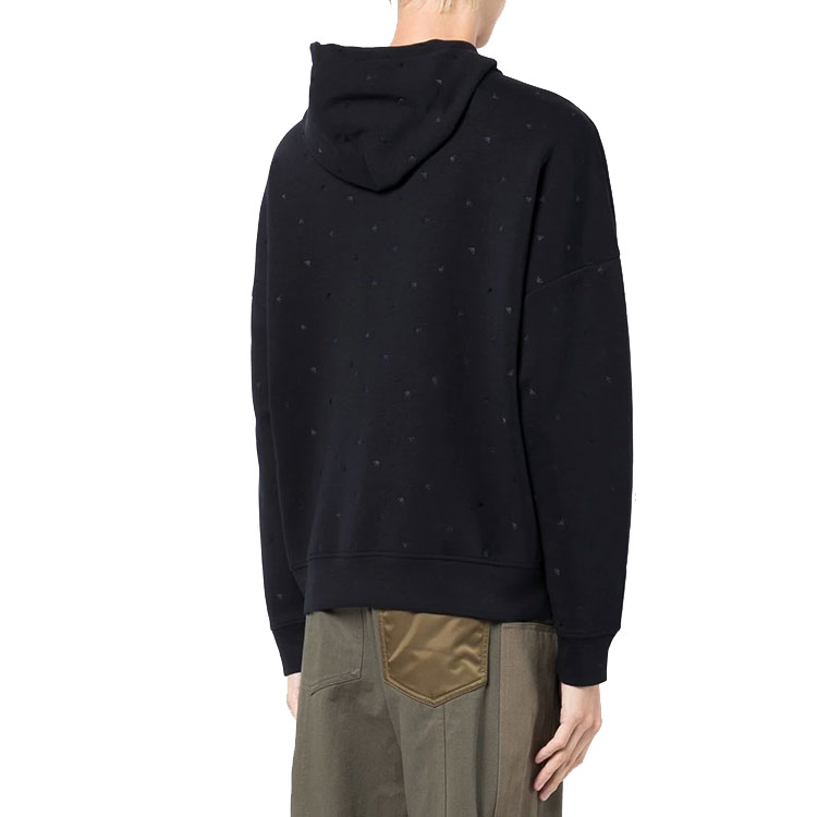 Emporio Armani FW22 Black Embroidered Oversized Hoodie for Men 6L1M79-1JHSZ-0012 圖 6