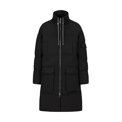 Emporio Armani FW22 Black High-Neck Jacket with Large Pockets 6L1L901-NNFZ1-0999