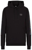Emporio Armani FW22 Black Logo Print Loose Fit Hoodie 6LPM44-PJ05Z-1200 Emporio Armani FW22 Black Logo Print Loose Fit Hoodie 6LPM44-PJ05Z-1200