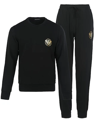 Conjunto Sudadera y Pantalón Emporio Armani FW22 Negro con Logo Impreso. 111943-2F595-00020 Order Conjunto Sudadera y Pantalón Emporio Armani FW22 Negro con Logo Impreso. 111943-2F595-00020