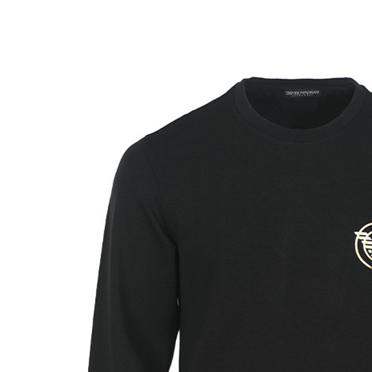 Emporio Armani FW22 Black Logo Print Sweatshirt & Joggers Set 111943-2F595-00020 圖 7