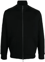 Emporio Armani FW22 Black Logo Tape Zip-Up Jacket 3R1MBA-1JHSZ-0999 Emporio Armani FW22 Black Logo Tape Zip-Up Jacket 3R1MBA-1JHSZ-0999