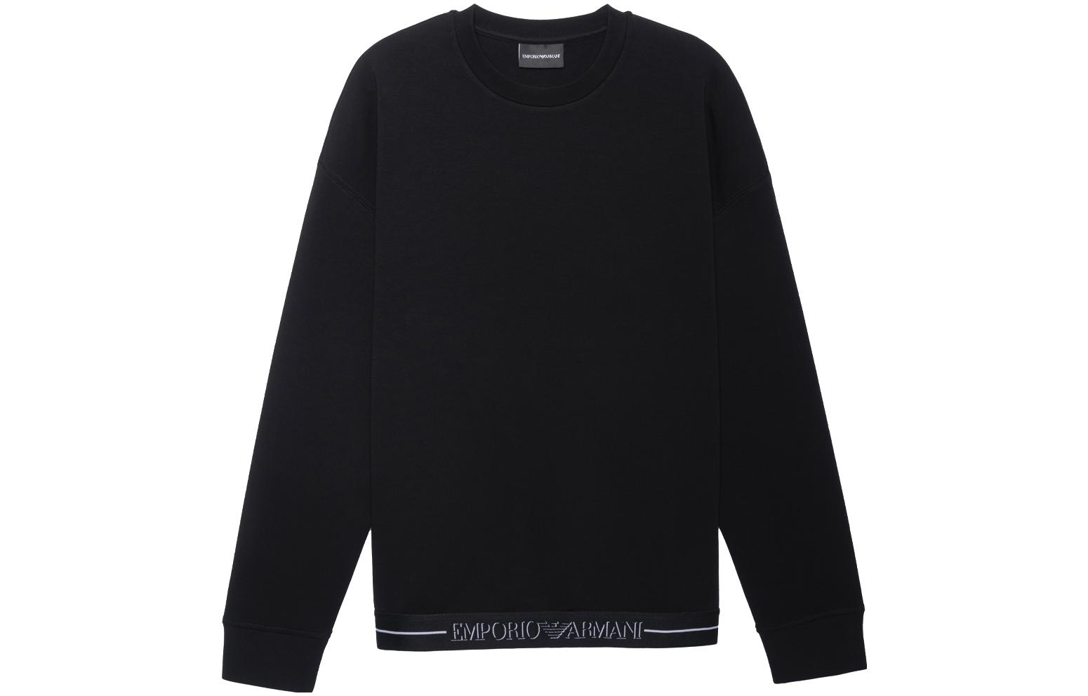 Emporio Armani FW22 Black Pullover Sweatshirt 6L1MM41-JHSZ1-0999