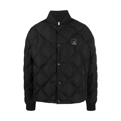 Emporio Armani FW22 Black Quilted Long-Sleeve Jacket for Men 6L1BL2-1NT2Z-0999