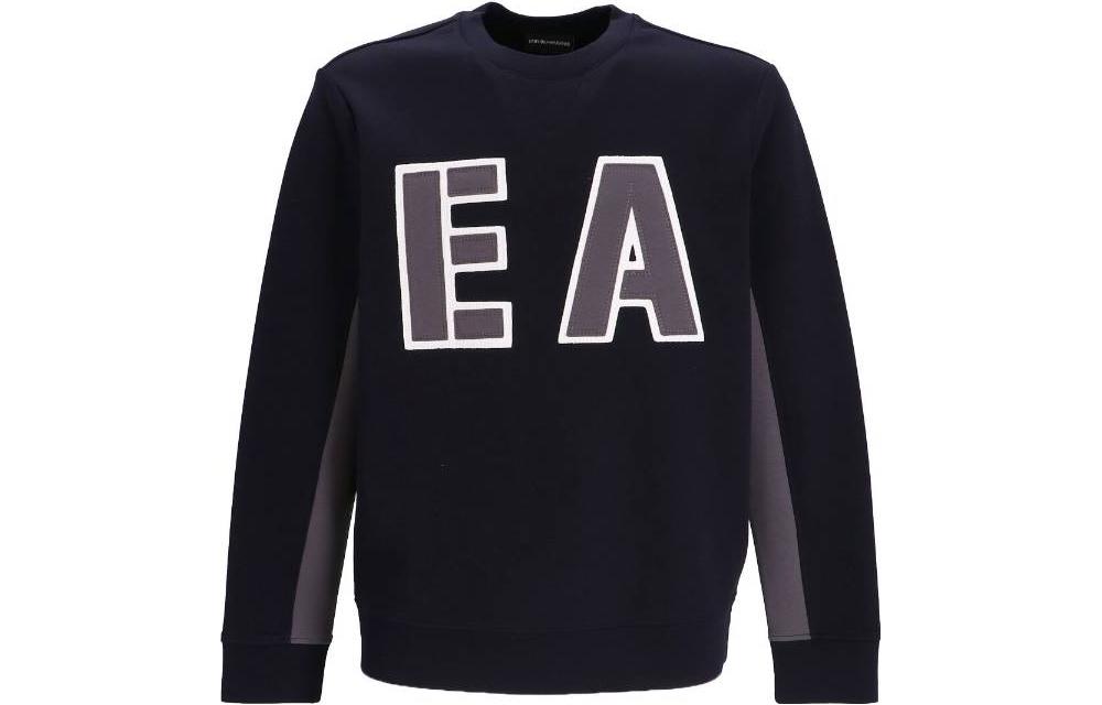 Emporio Armani FW22 Blue Crewneck Sweatshirt with Letter Patch Design 6L1MP4-1JHSZ-0920 圖 2