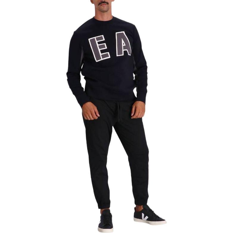 Emporio Armani FW22 Blue Crewneck Sweatshirt with Letter Patch Design 6L1MP4-1JHSZ-0920 圖 3