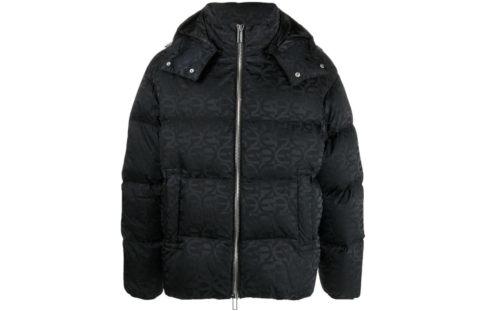 Order Chaqueta Negra EMPORIO ARMANI FW22 Logo Clásico Acolchada Manga Larga 6L1BH21NLLZ0999