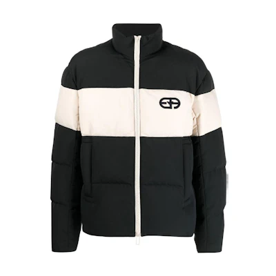 Emporio Armani FW22 Colorblock Logo Down Jacket Black 6L1BL7-1NKZZ-0920