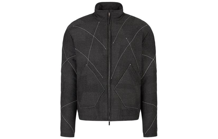 Emporio Armani FW22 Contrast Trim Long-Sleeve Jacket - Dark Gray H31R15-C1258-1631 圖 2