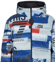 Purchase Emporio Armani FW22 EA7 男款多色logo拼接連帽棉質外套 6LPB05-PN9FZ-2108