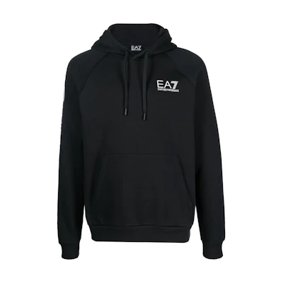 Emporio Armani FW22 EA7 Logo Hoodie Long Sleeve - Navy Blue 8NPM08-PJ07Z-0544