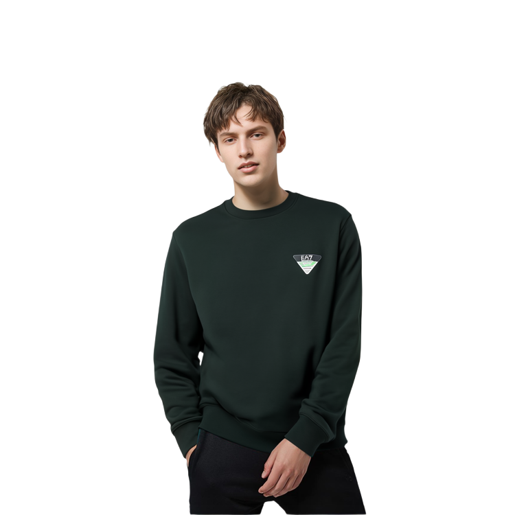 Purchase Emporio Armani FW22 EA7印花圆领长袖卫衣 绿色 男款 6LPM69-PJEQZ-1860