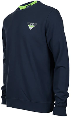 Emporio Armani FW22 EA7 标志印花蓝色长袖圆领卫衣 6LPM69-PJEQZ-1554 Shop Emporio Armani FW22 EA7 标志印花蓝色长袖圆领卫衣 6LPM69-PJEQZ-1554
