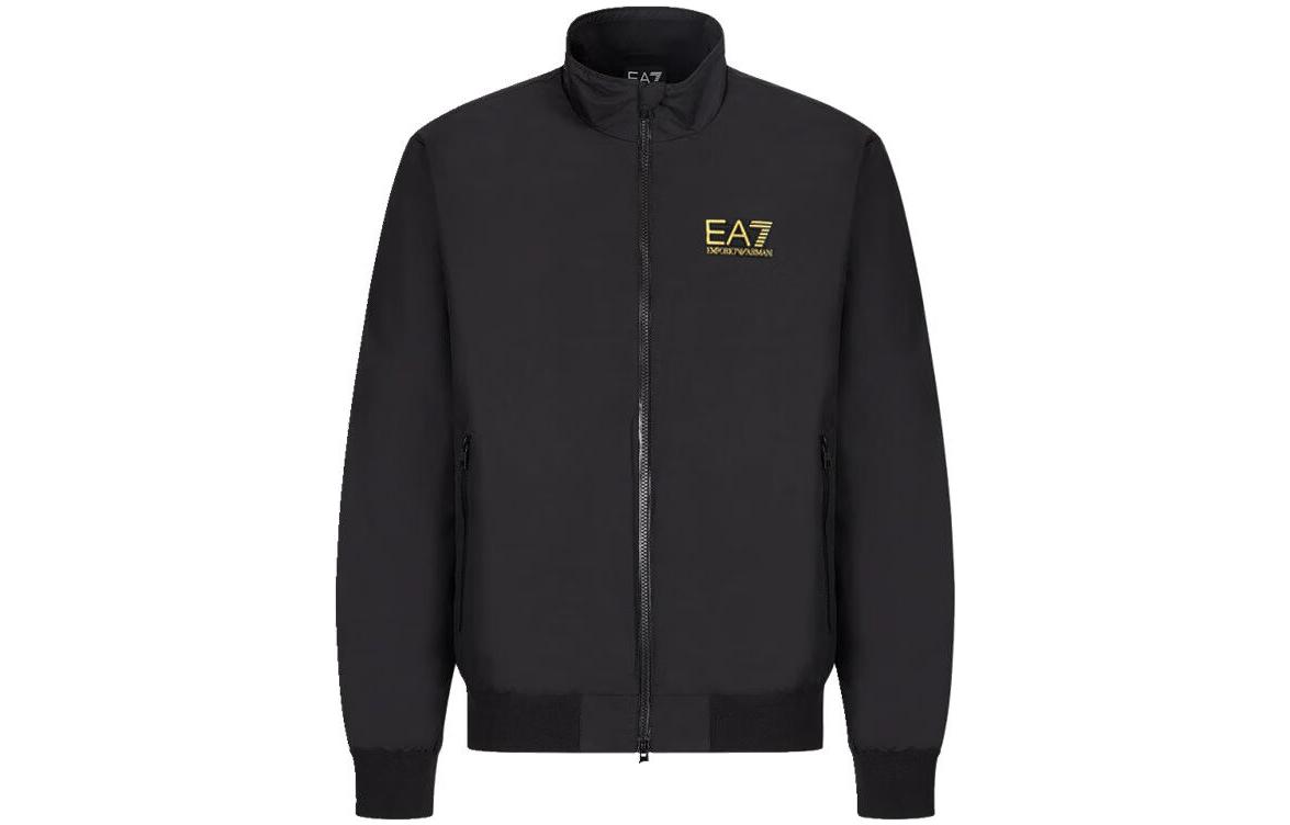 EMPORIO ARMANI FW22 EA7 Logo Print Fleece Zip Jacket Black . 6LPB27-PN27Z-0208 圖 2