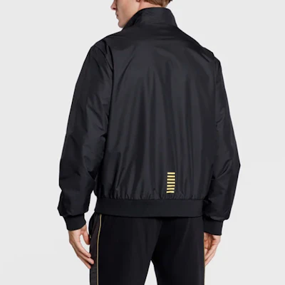 EMPORIO ARMANI FW22 EA7 標誌印花拉鍊羊毛外套 黑色. 6LPB27-PN27Z-0208 Sizing EMPORIO ARMANI FW22 EA7 標誌印花拉鍊羊毛外套 黑色. 6LPB27-PN27Z-0208