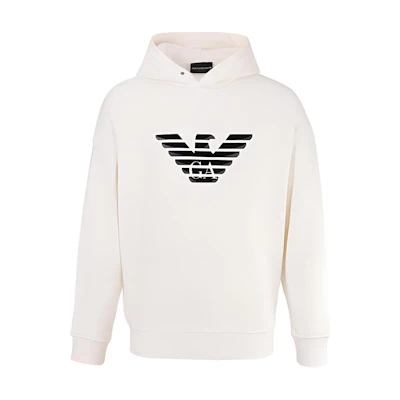 Emporio Armani FW22 Eagle Logo Pullover Sweatshirt White - . 6L1ML9-1JWPZ-001E4