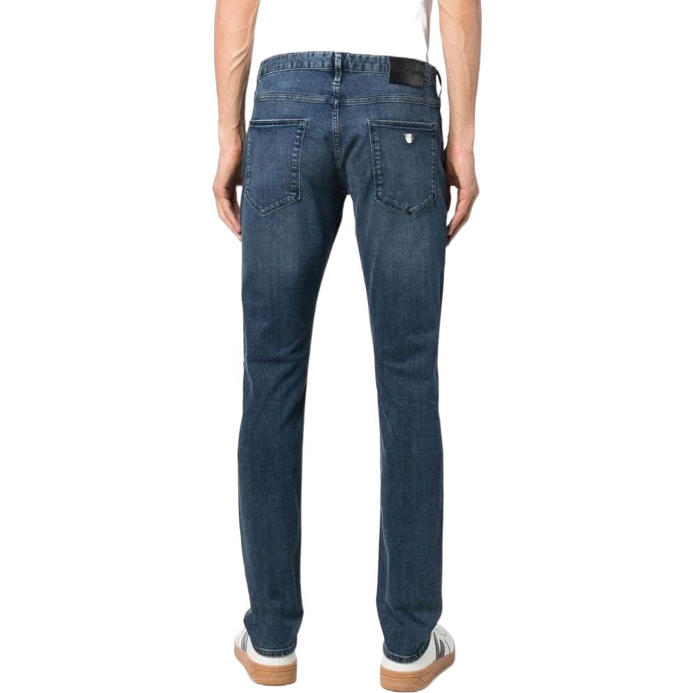 EMPORIO ARMANI FW22 Essentials  Mid-Rise Straight Washed Jeans Blue. 8N1J06-1G19Z-0942 圖 5