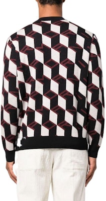 EMPORIO ARMANI FW22 Geometric Logo Jacquard Crewneck Sweater Men Multi-color 6L1MXX-1MCQZ-F318 Shop EMPORIO ARMANI FW22 Geometric Logo Jacquard Crewneck Sweater Men Multi-color 6L1MXX-1MCQZ-F318