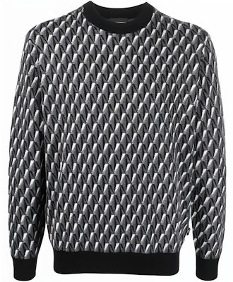 EMPORIO ARMANI FW22 Baju Knit Logo Geometri Pullover Hitam. 6L1MXX-1MCQZ-F633 Buy EMPORIO ARMANI FW22 Baju Knit Logo Geometri Pullover Hitam. 6L1MXX-1MCQZ-F633