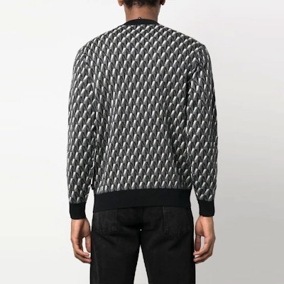 EMPORIO ARMANI FW22 Baju Knit Logo Geometri Pullover Hitam. 6L1MXX-1MCQZ-F633 Purchase EMPORIO ARMANI FW22 Baju Knit Logo Geometri Pullover Hitam. 6L1MXX-1MCQZ-F633
