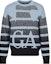 Buy Emporio Armani FW22 Gradient Jacquard Crewneck Sweater Biru Muda 6L1MX91-MKYZ1-F925