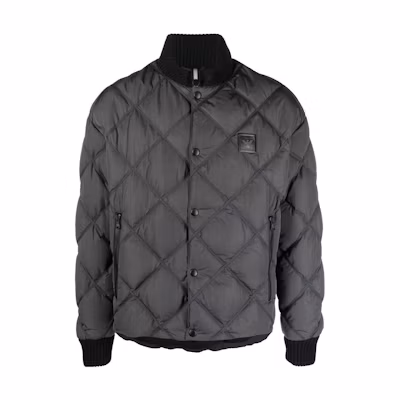 Emporio Armani FW22 Gray Quilted Down Jacket Single-Breasted Outerwear 6L1BL2-1NT2Z-0651