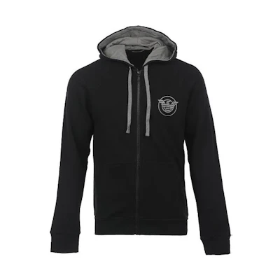 Emporio Armani FW22 Logo Hoodie Zip Jacket Black 1118352-F5730-0020