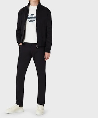 EMPORIO ARMANI FW22 Celana Jeans Pria Logo Mid-Rise Warna Solid. 8N1J06-1GN0Z-0142 Cheap EMPORIO ARMANI FW22 Celana Jeans Pria Logo Mid-Rise Warna Solid. 8N1J06-1GN0Z-0142