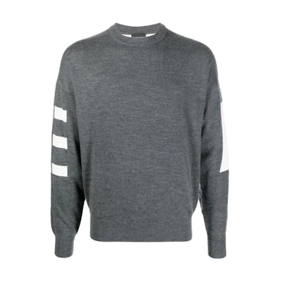 EMPORIO ARMANI FW22 Logo Print Crewneck Sweatshirt Men’s Grey. 6L1MXV-1MBZZ-F620