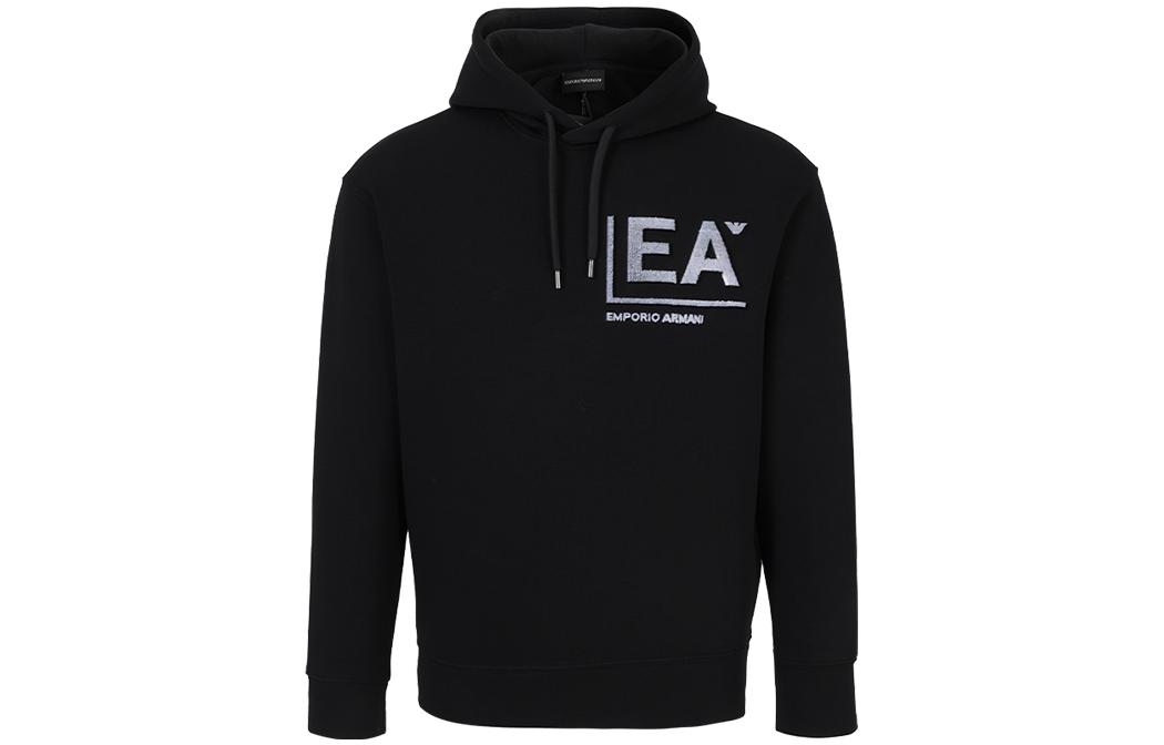 Emporio Armani FW22 Logo Print Pullover Hoodie Black Casual Sweatshirt 6L1MM9-JHSZ-0058 圖 2