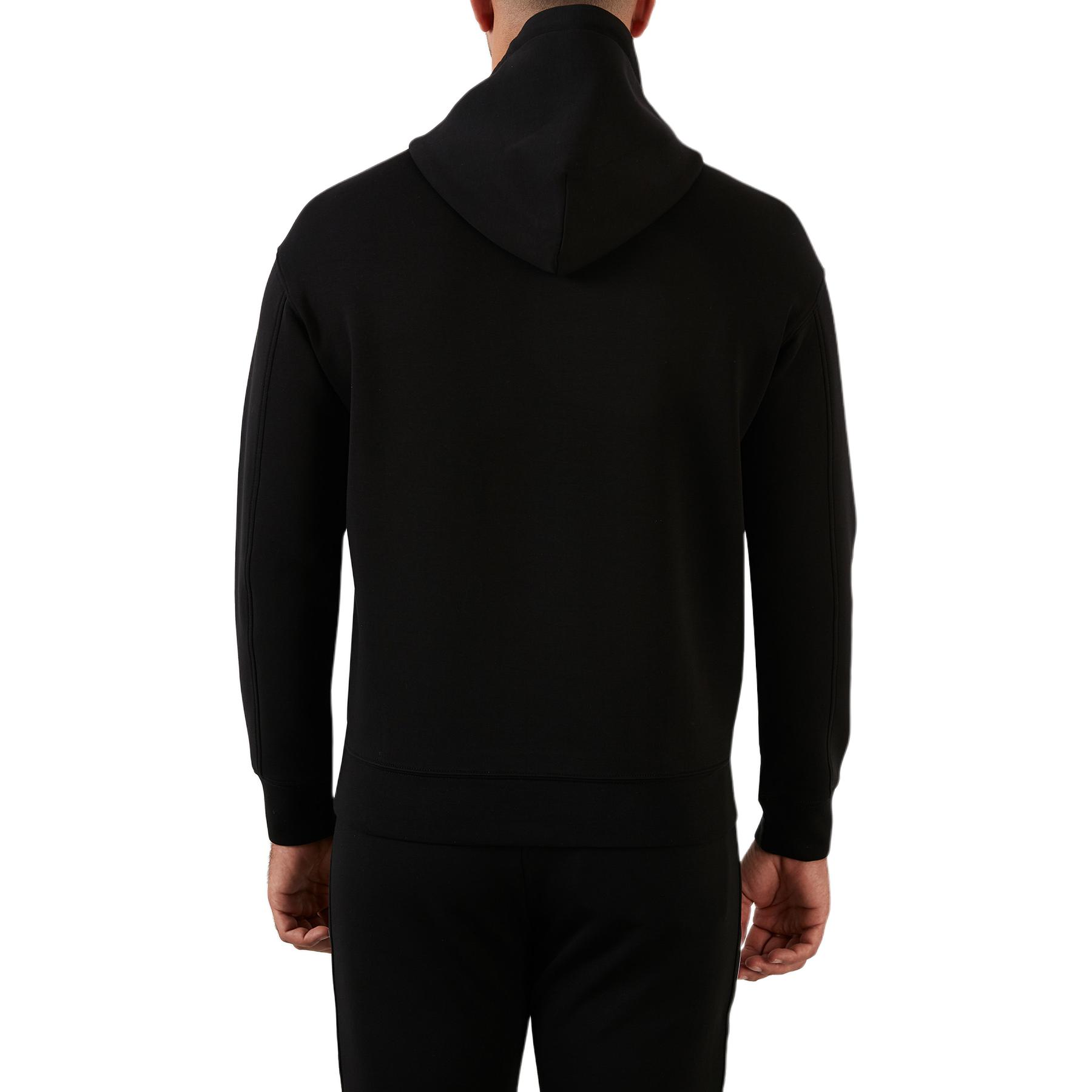 Emporio Armani FW22 Logo Print Pullover Hoodie Black Casual Sweatshirt 6L1MM9-JHSZ-0058 圖 6