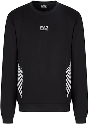 Emporio Armani FW22 Logo Print Striped Sweatshirt Hitam 6LPM02-PJ16Z-1200 Order Emporio Armani FW22 Logo Print Striped Sweatshirt Hitam 6LPM02-PJ16Z-1200