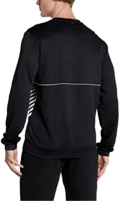 Emporio Armani FW22 Logo Print Striped Sweatshirt Hitam 6LPM02-PJ16Z-1200 Details for Emporio Armani FW22 Logo Print Striped Sweatshirt Hitam 6LPM02-PJ16Z-1200