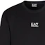 Cheap Emporio Armani FW22 Logo Print Striped Sweatshirt Hitam 6LPM02-PJ16Z-1200
