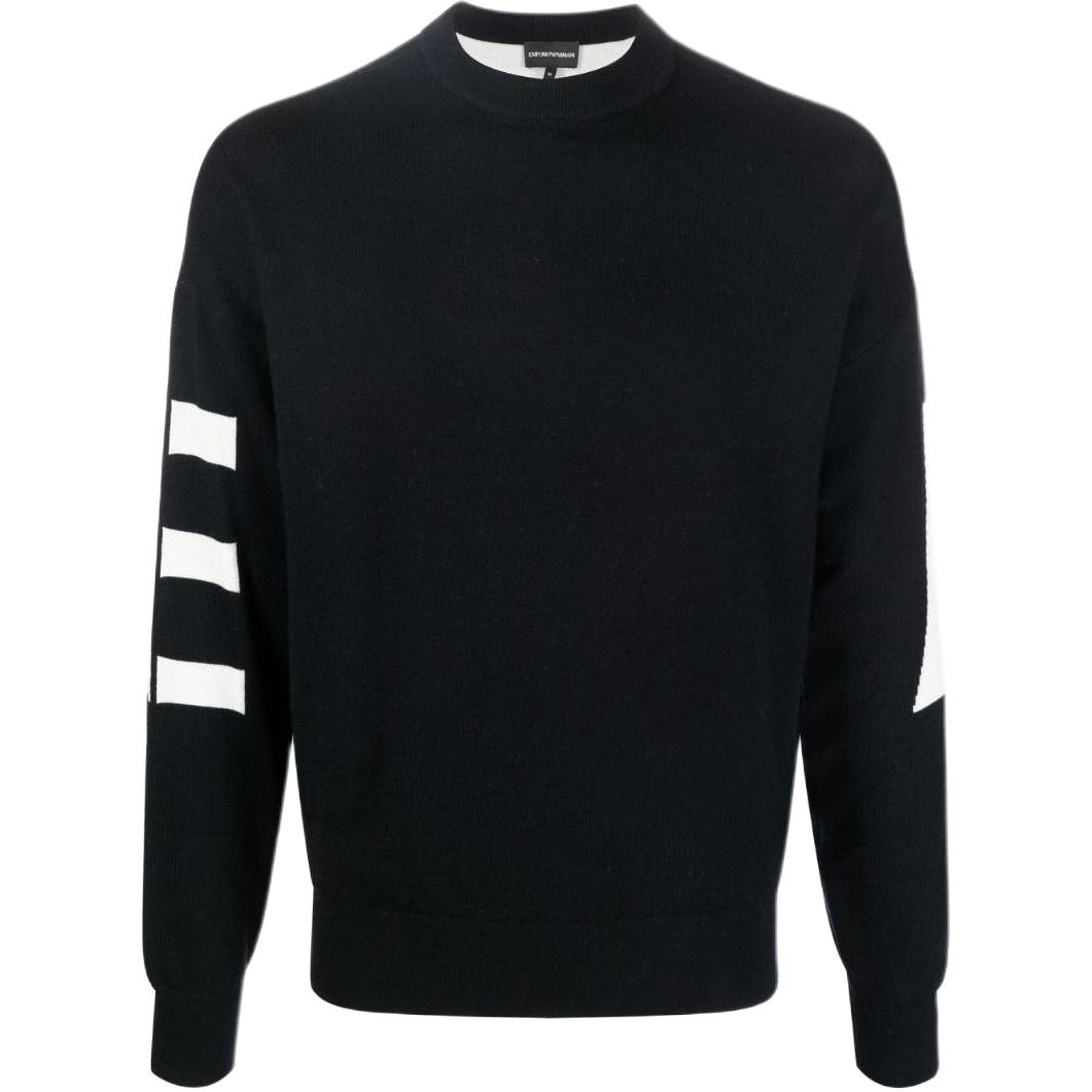 EMPORIO ARMANI FW22 Logo Print Sweatshirt Black 6L1MXV-1MBZZ-F945