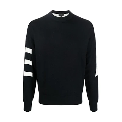 EMPORIO ARMANI FW22 Logo Print Sweatshirt Black 6L1MXV-1MBZZ-F945
