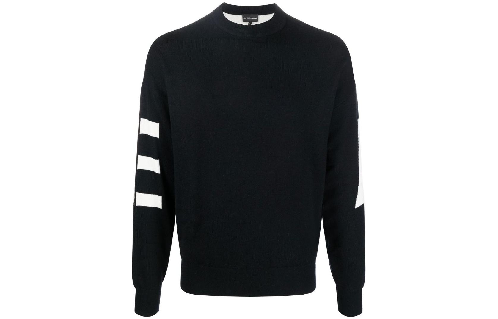 Order EMPORIO ARMANI FW22 Logo Print Sweatshirt Black 6L1MXV-1MBZZ-F945