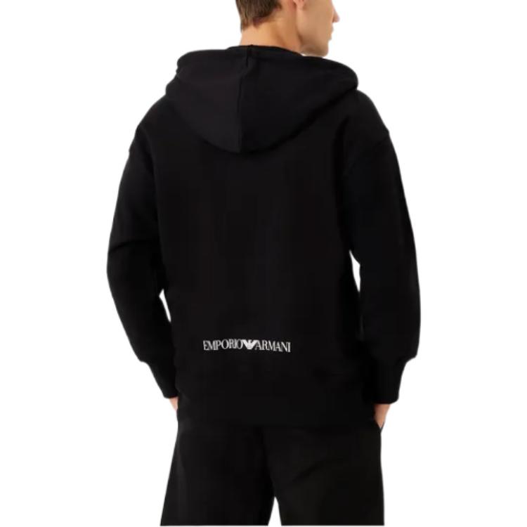 Emporio Armani FW22 Logo Print Zip-Up Sweatshirt Black 6L1B7Q1-JZ9Z1-0999 圖 4