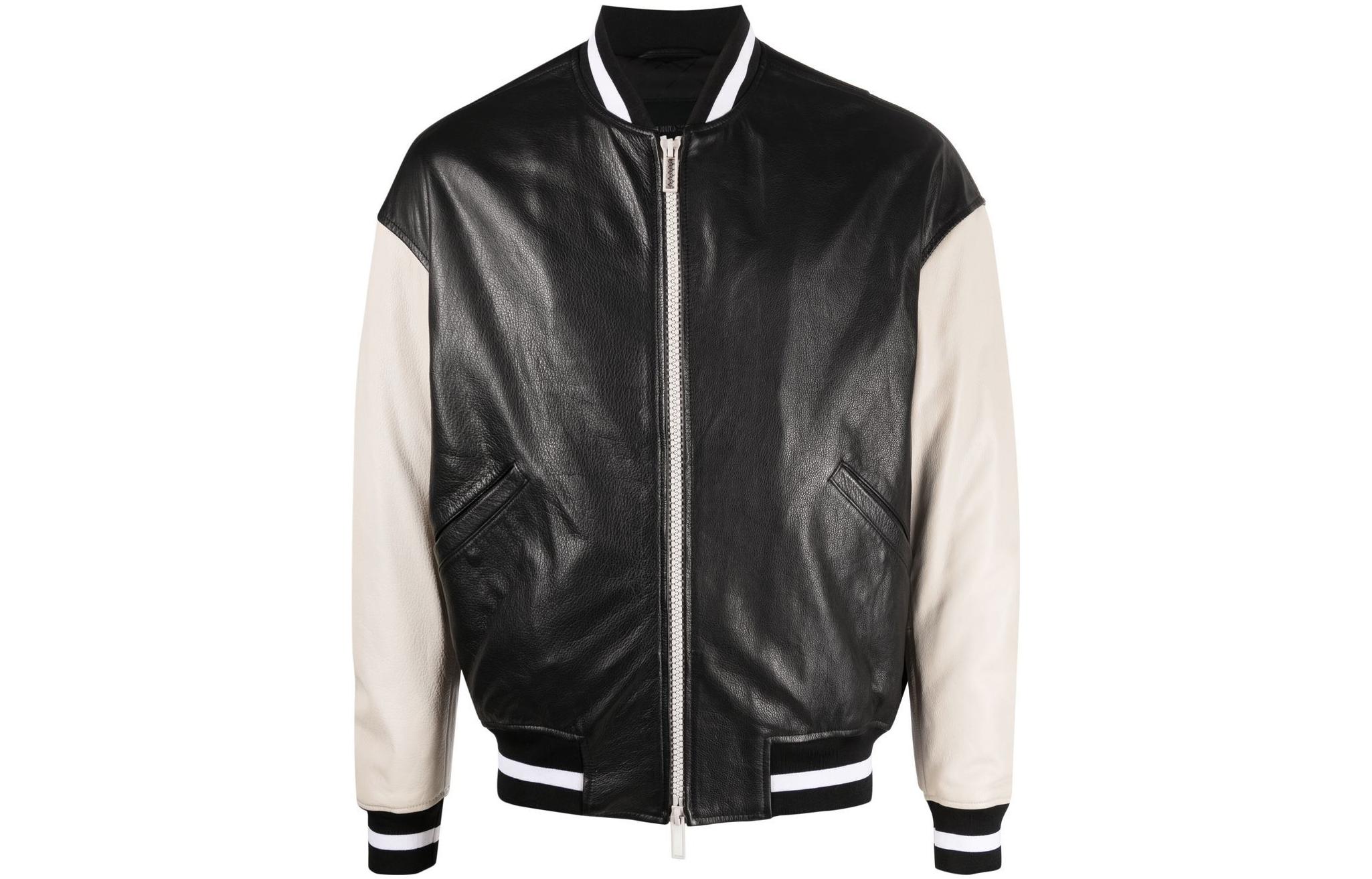 Emporio Armani FW22 Logo Printed Black Bomber Jacket for Men H31R7D-C1P7D-999