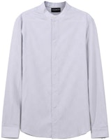 EMPORIO ARMANI FW22 Men’s Plaid Patchwork Long-Sleeve Shirt Light Gray. H31CF6-C11F5-036 EMPORIO ARMANI FW22 Men’s Plaid Patchwork Long-Sleeve Shirt Light Gray. H31CF6-C11F5-036