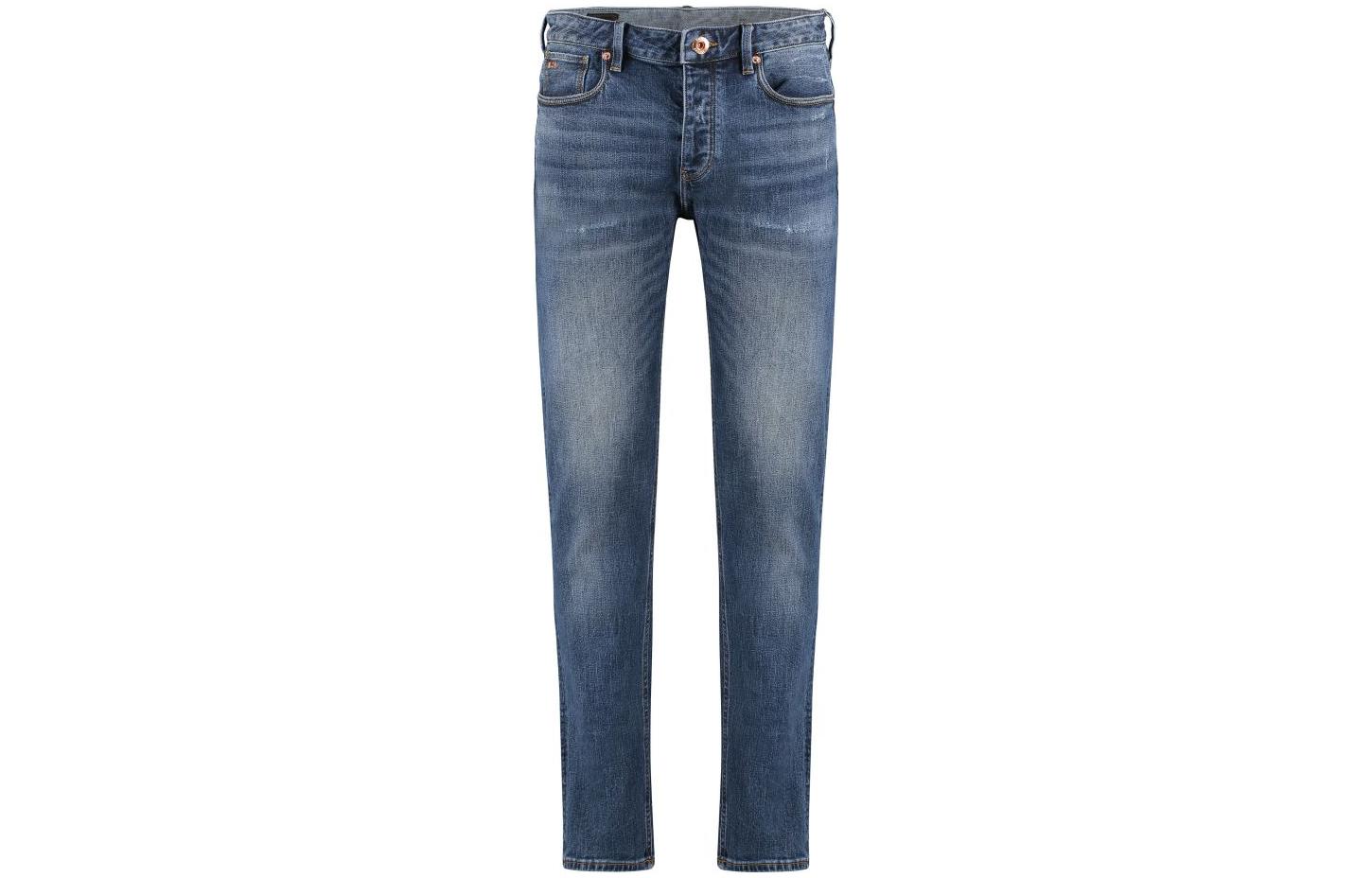 Order Seluar Jeans Lurus Biru Pudar EMPORIO ARMANI FW22 untuk Lelaki. 6L1J75-1DMXZ-0941