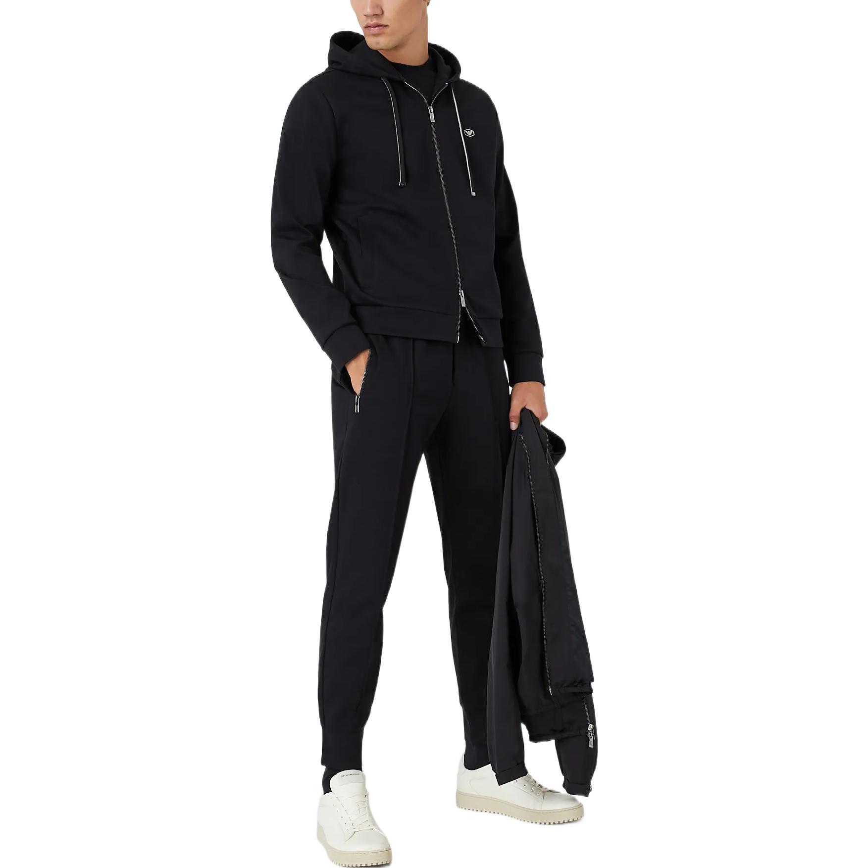 Lookbook Emporio Armani FW22 Navy Blue Jogger Sweatpants for Men. 8N1P721-JBTZ1-0920