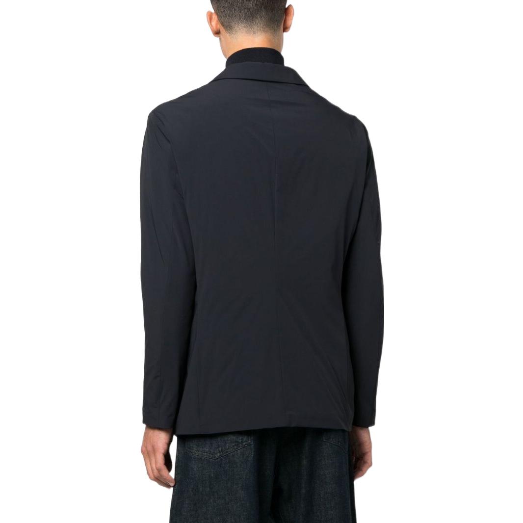 Shop Emporio Armani FW22 海軍藍單排扣長袖西裝外套 6L1GB2-1NVLZ-NAVY