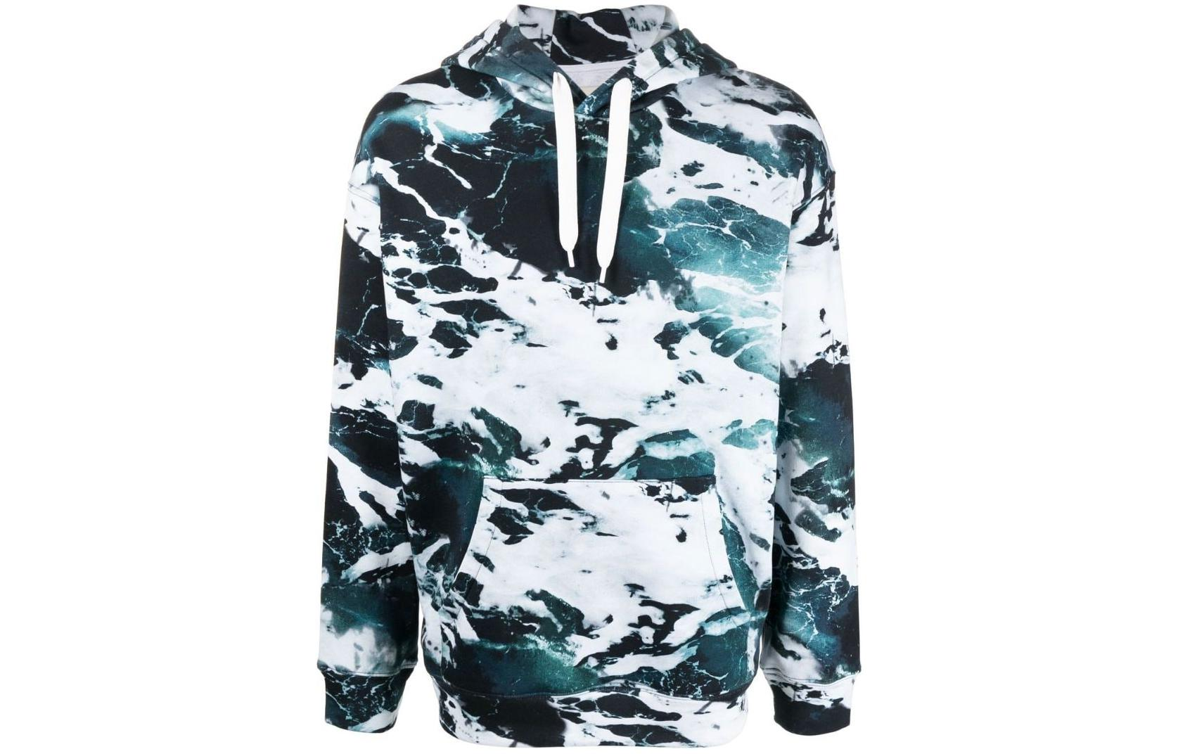 Order Emporio Armani FW22 Pattern Print Hoodie  Multicolor Sweatshirt. 6L1M8D-1J88Z-F934