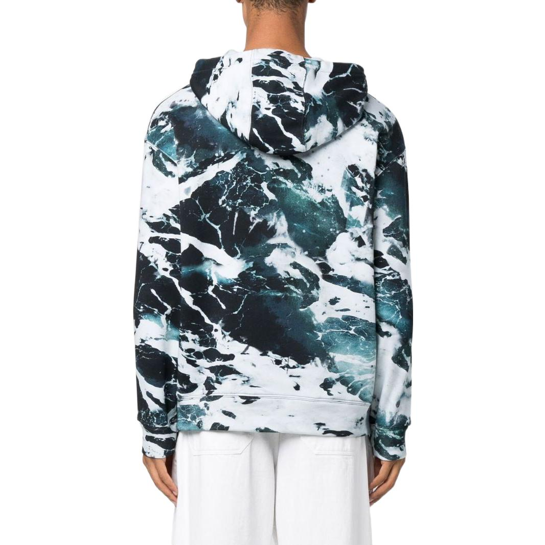 Shop Emporio Armani FW22 Pattern Print Hoodie  Multicolor Sweatshirt. 6L1M8D-1J88Z-F934